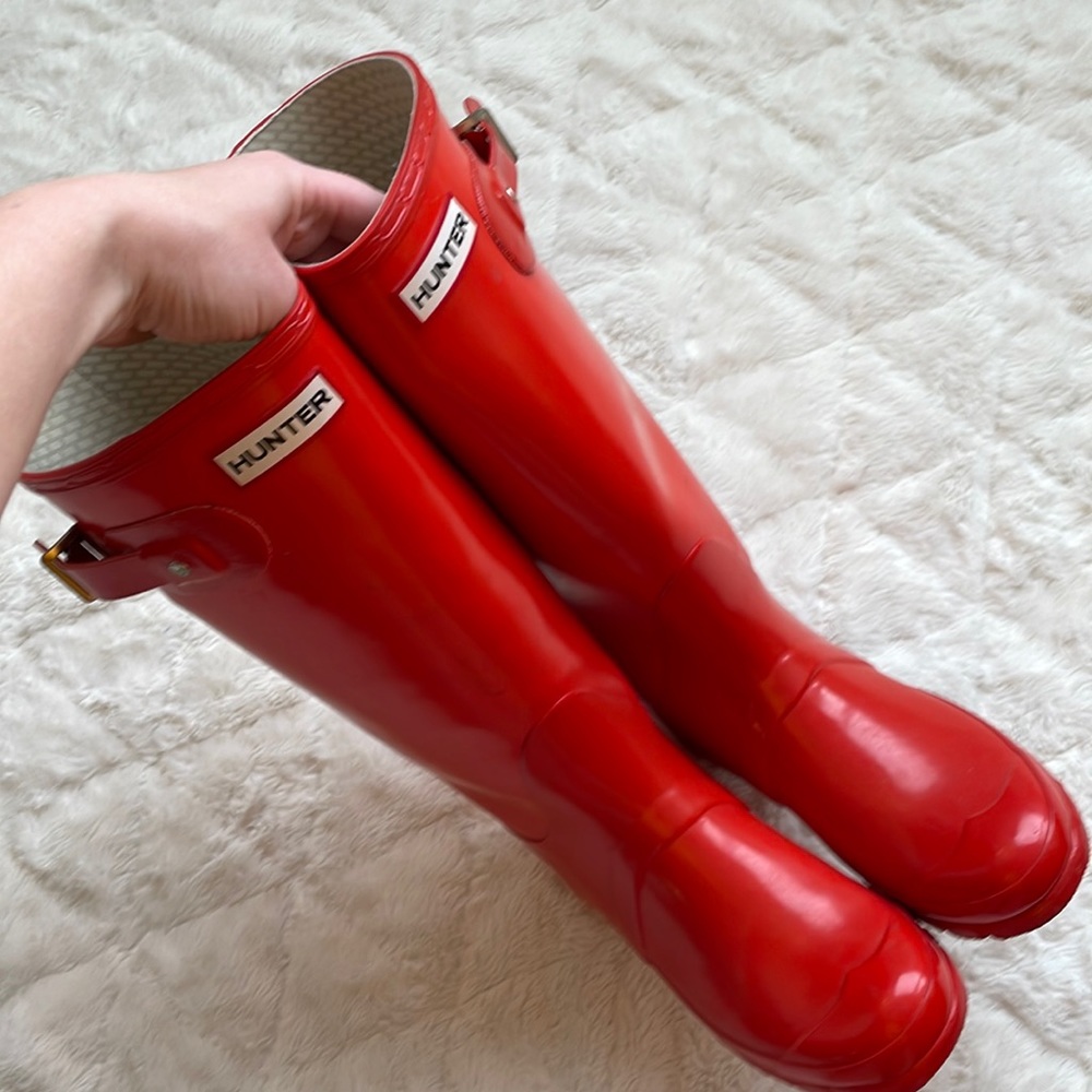 Hunter Tall Red Rain Boots